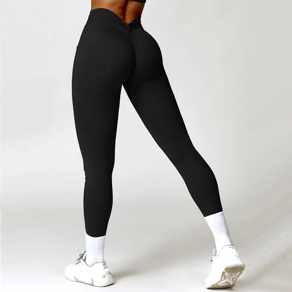 V-Cut Seamless Leggings