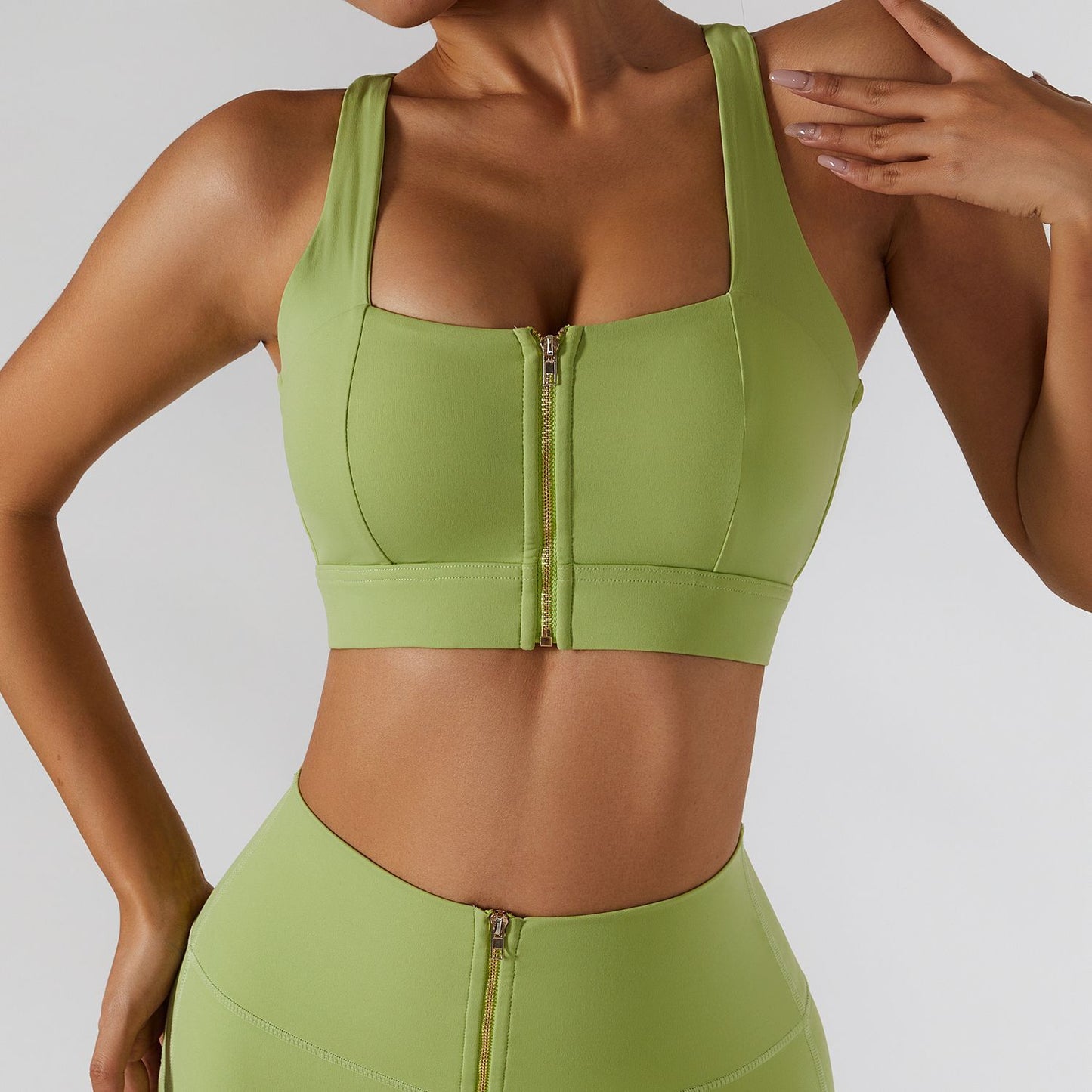 Zipper Sports Yoga Vest