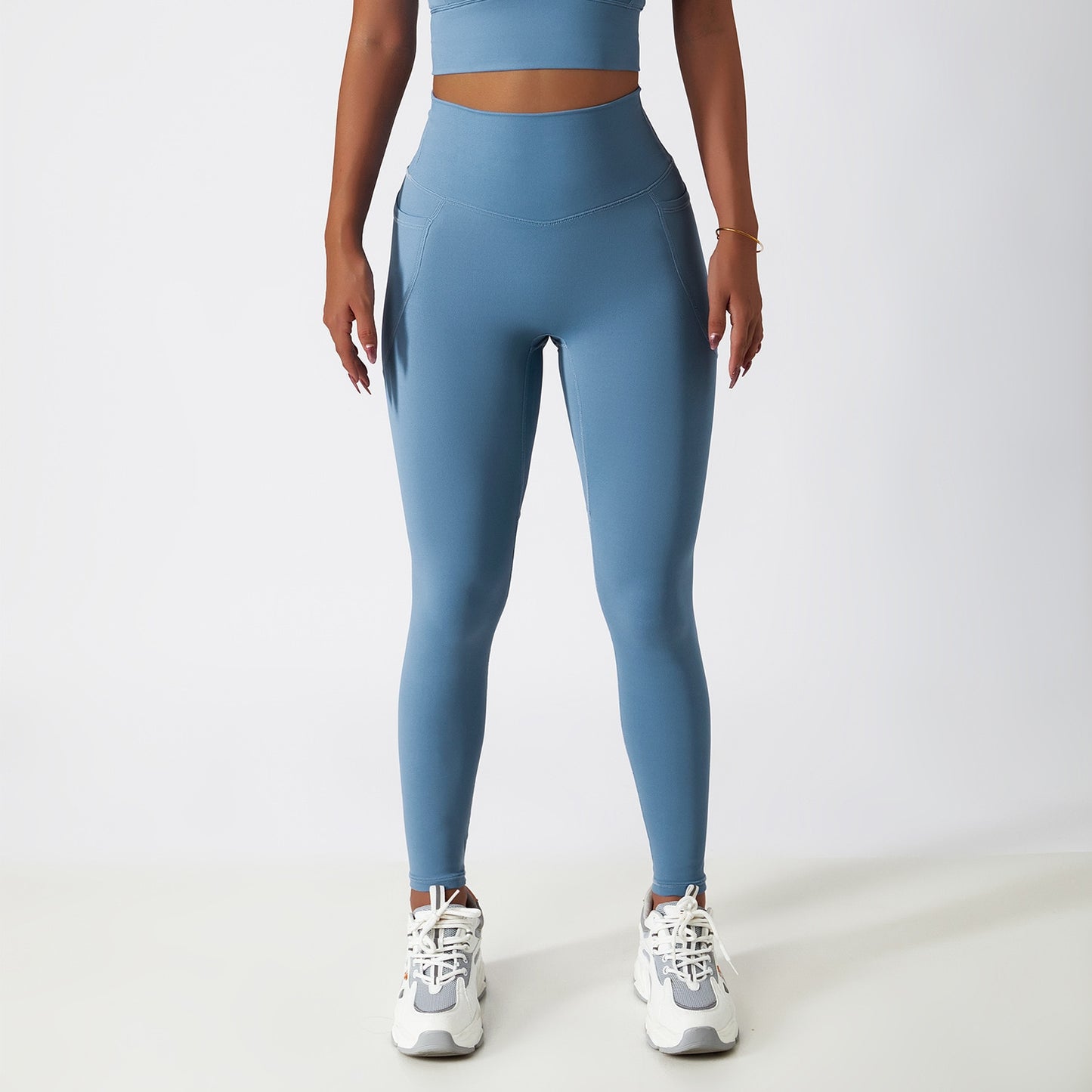 Seamless Sports Leggings With Side Pockets