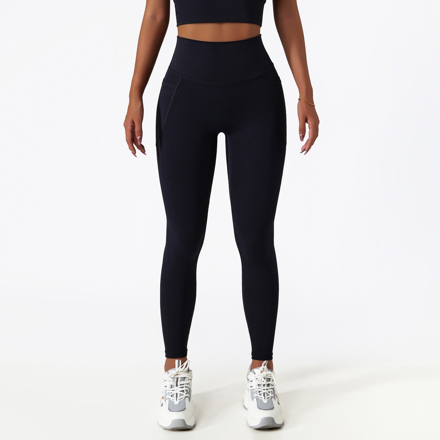 Seamless Sports Leggings With Side Pockets