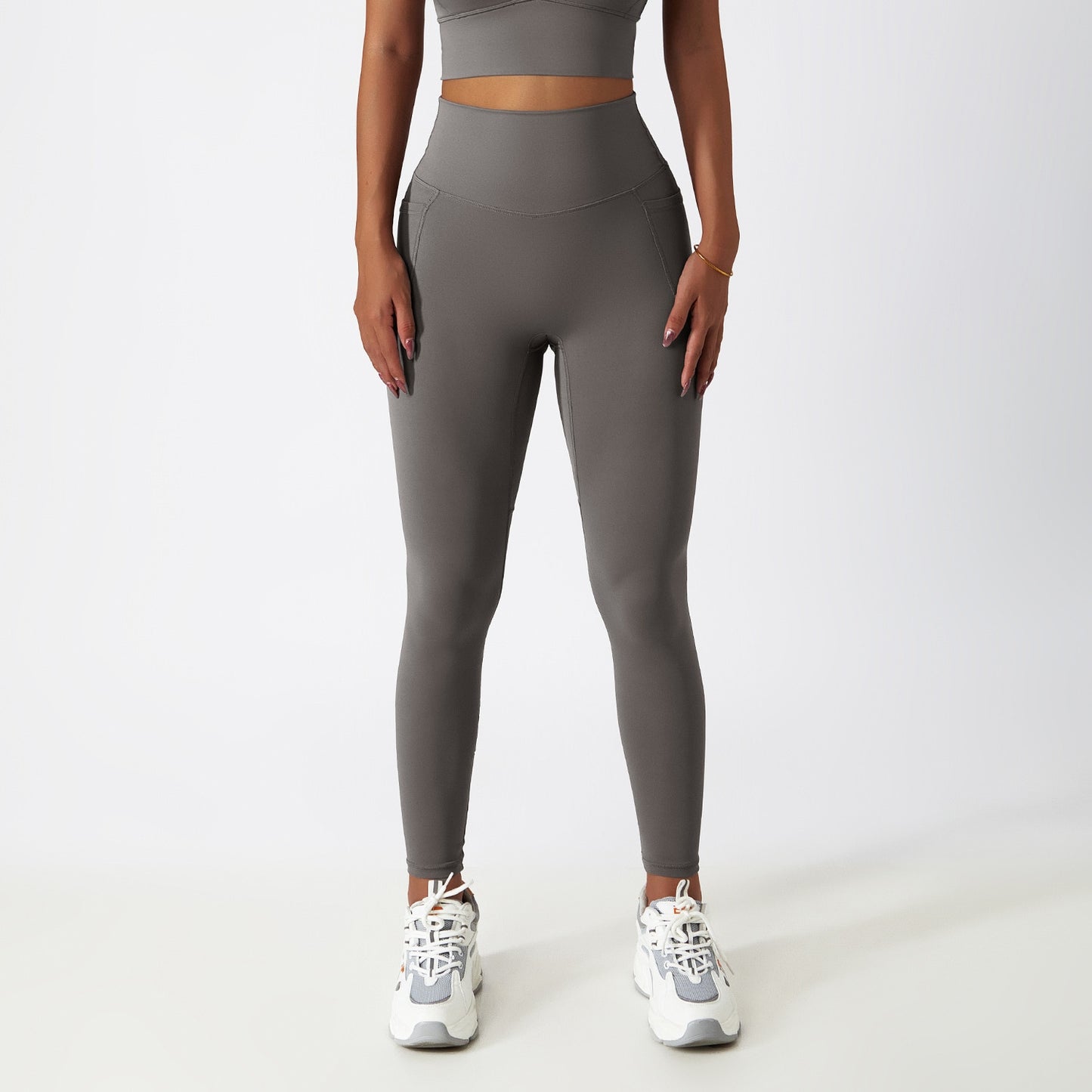 Seamless Sports Leggings With Side Pockets