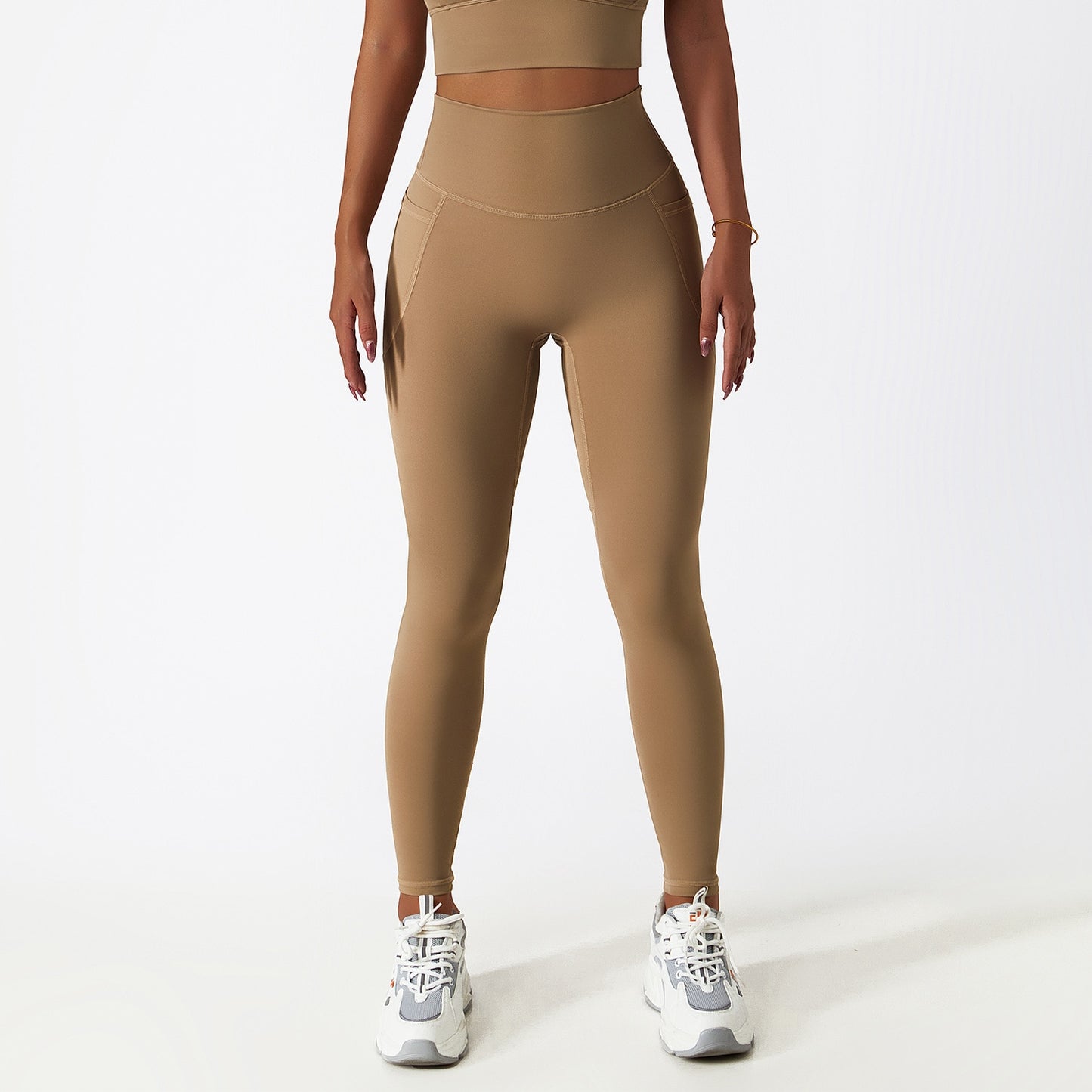 Seamless Sports Leggings With Side Pockets